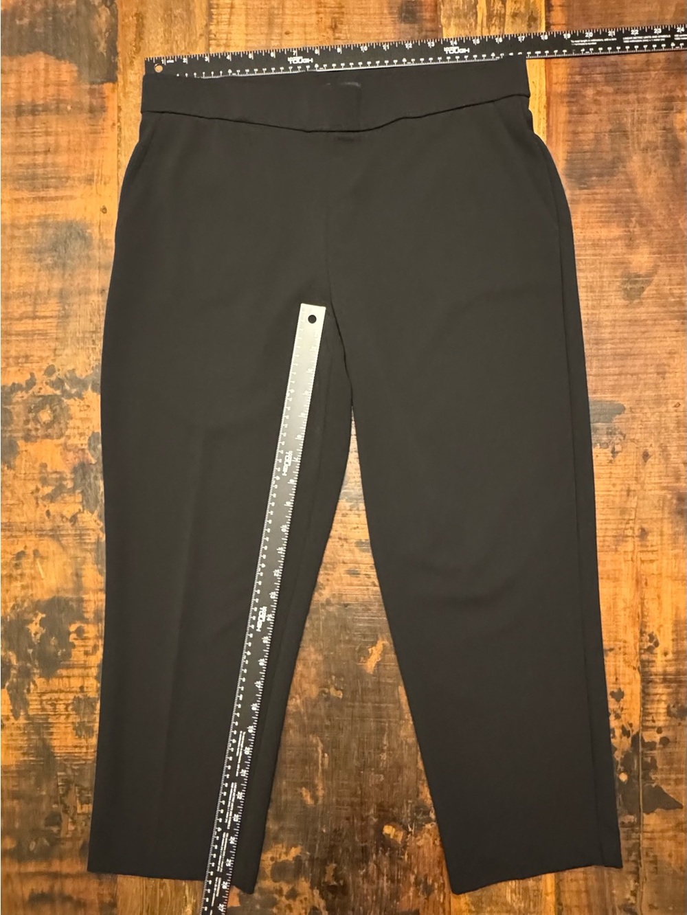 Hilary Radley Black Women's Pull-On Dress Pants - L
